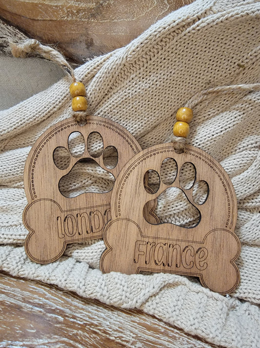 Dog Ornament, Stocking Tag