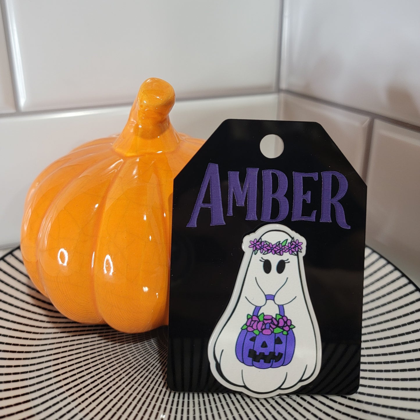 Halloween Bag Tag Ghost