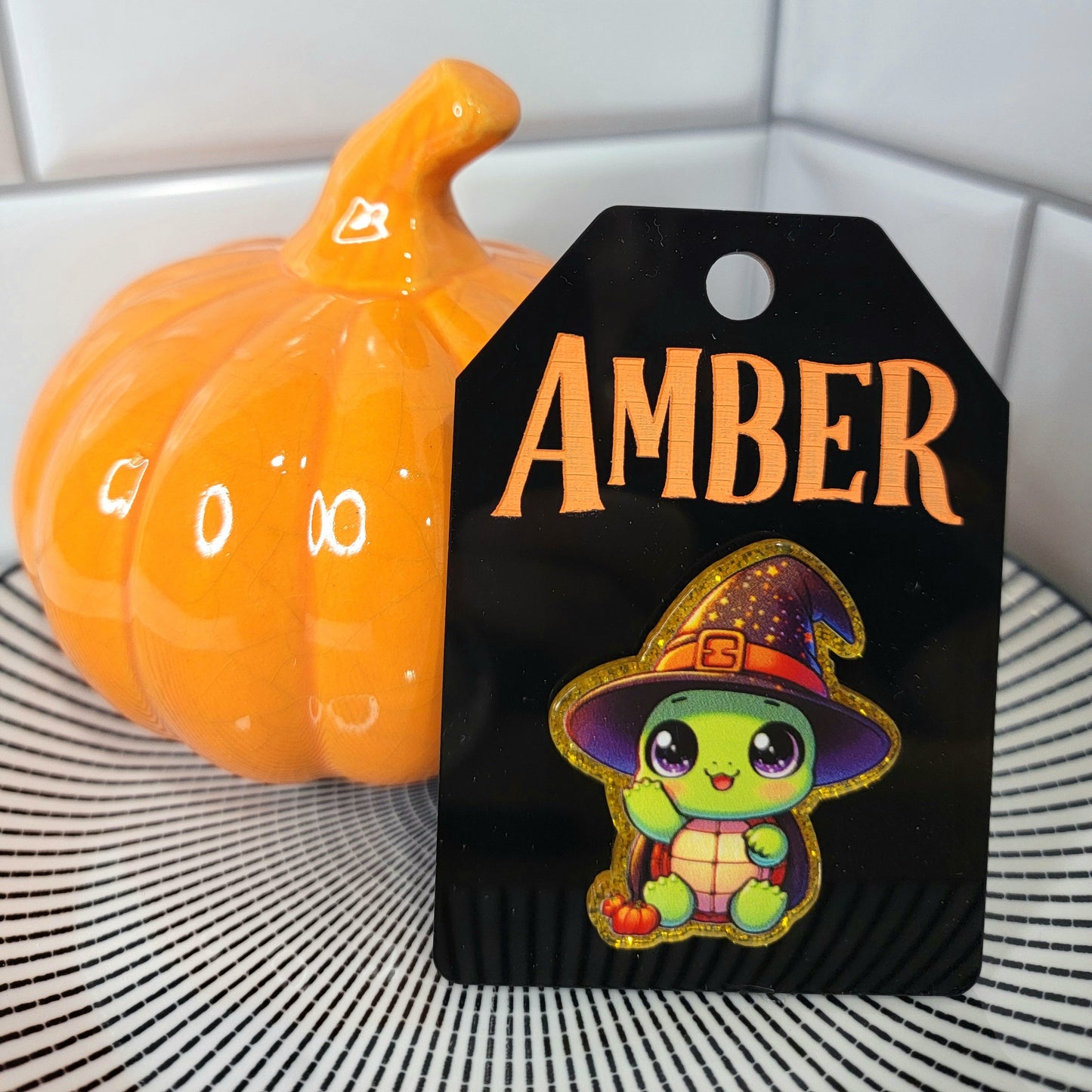 Halloween Bag Tag Turtle